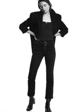 Zara x Emmanuelle Alt Cropped Stretch Jeans